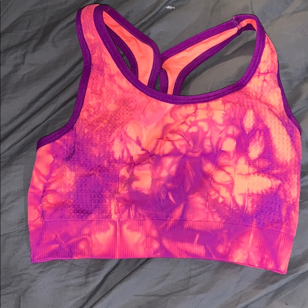 Tie dye sports bra